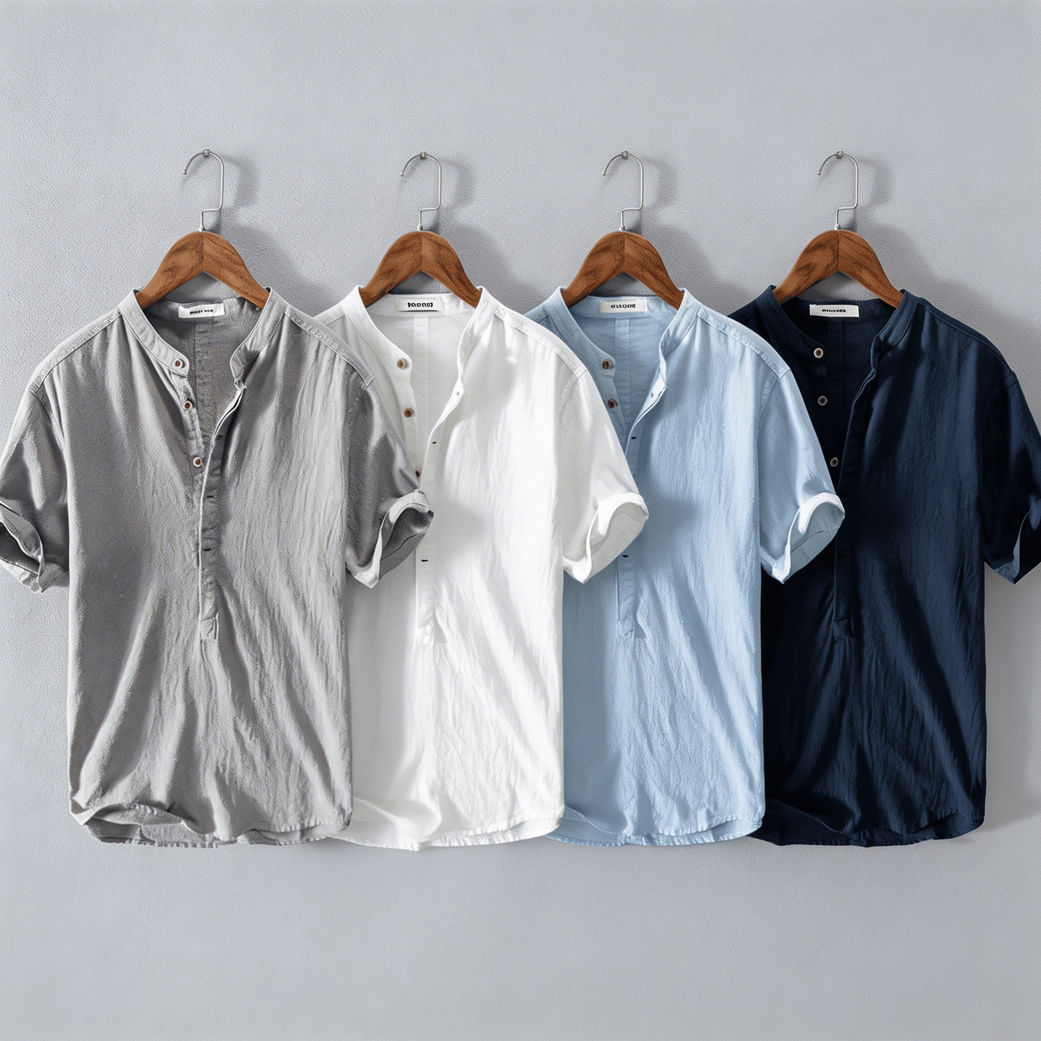 MAISON VALÉRIE | Chemise à col mao pour hommes
