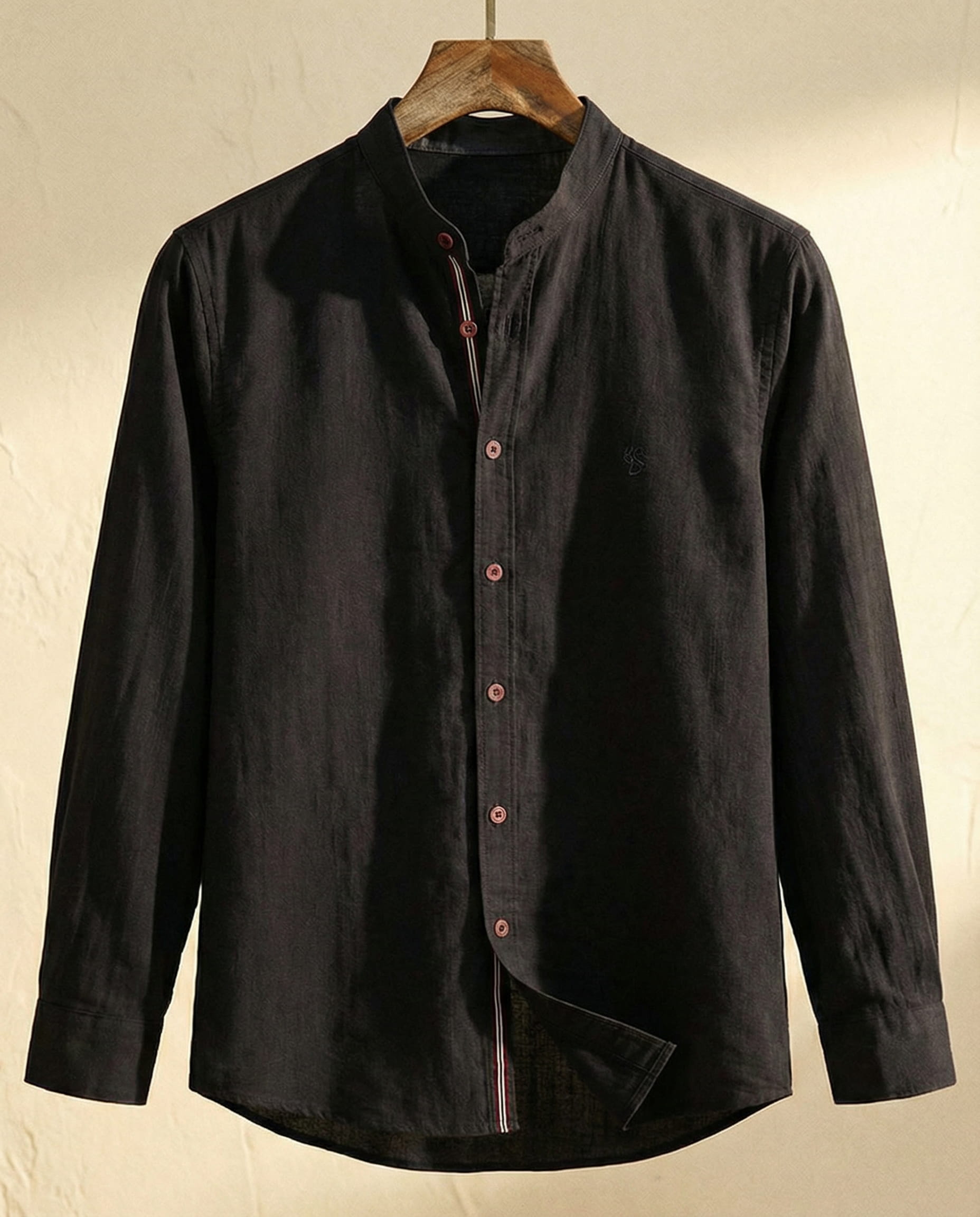 MAISON VALÉRIE | Chemise élégante col mao pour homme
