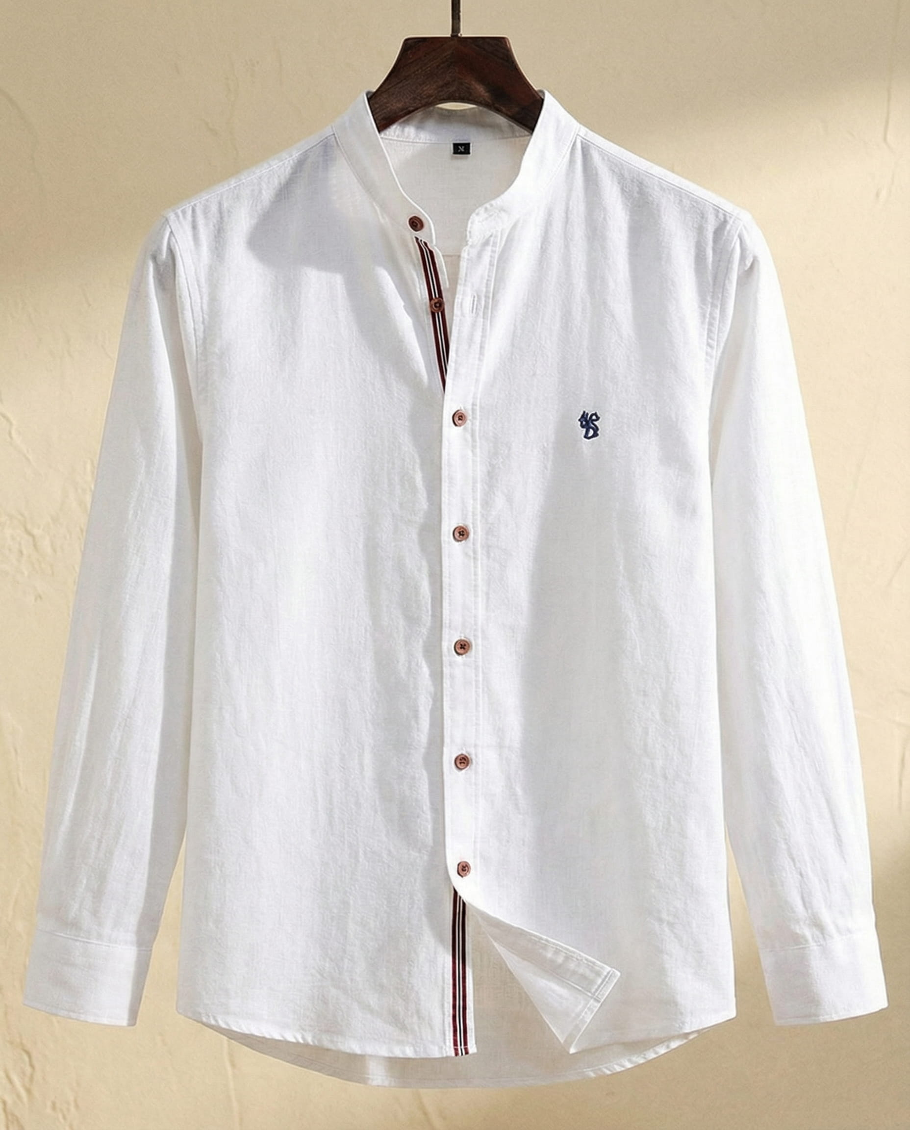 MAISON VALÉRIE | Chemise élégante col mao pour homme