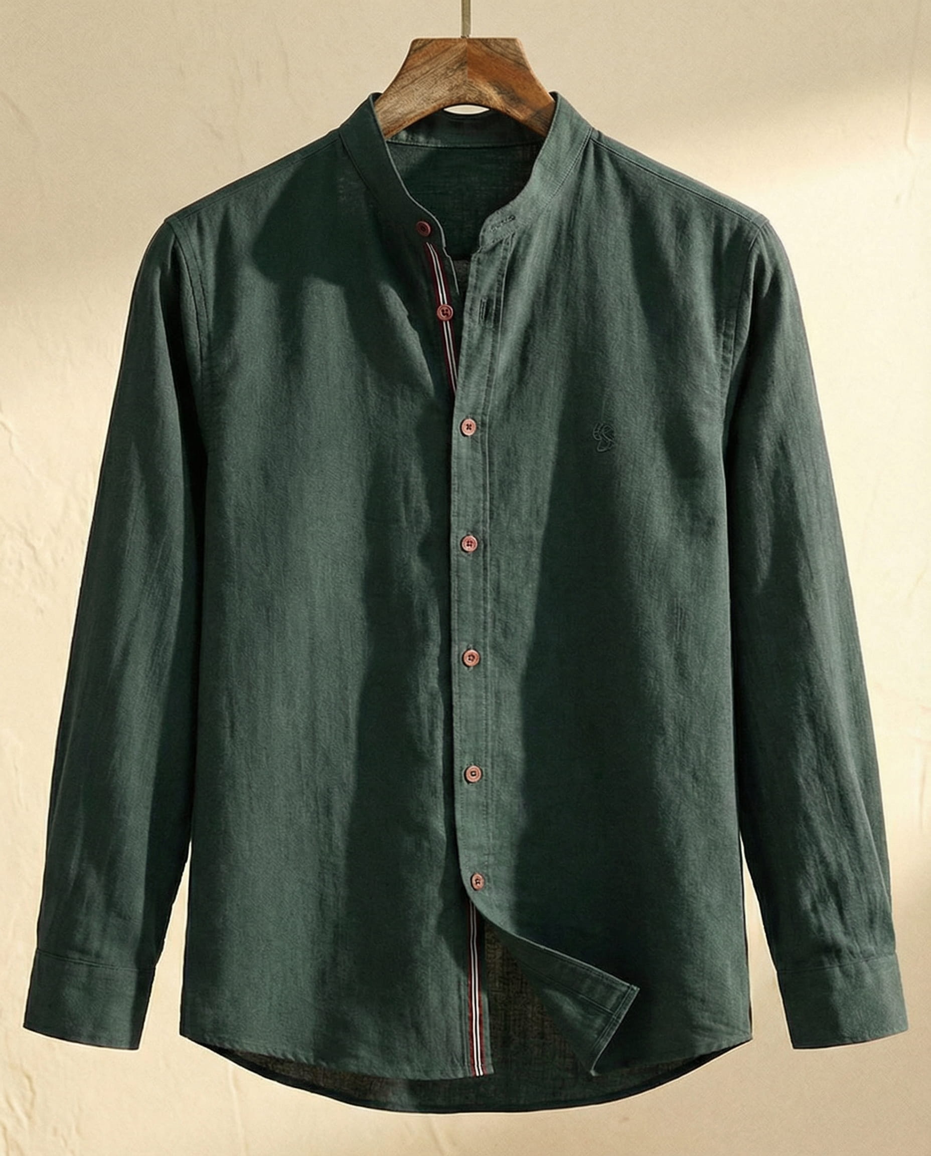 MAISON VALÉRIE | Chemise élégante col mao pour homme