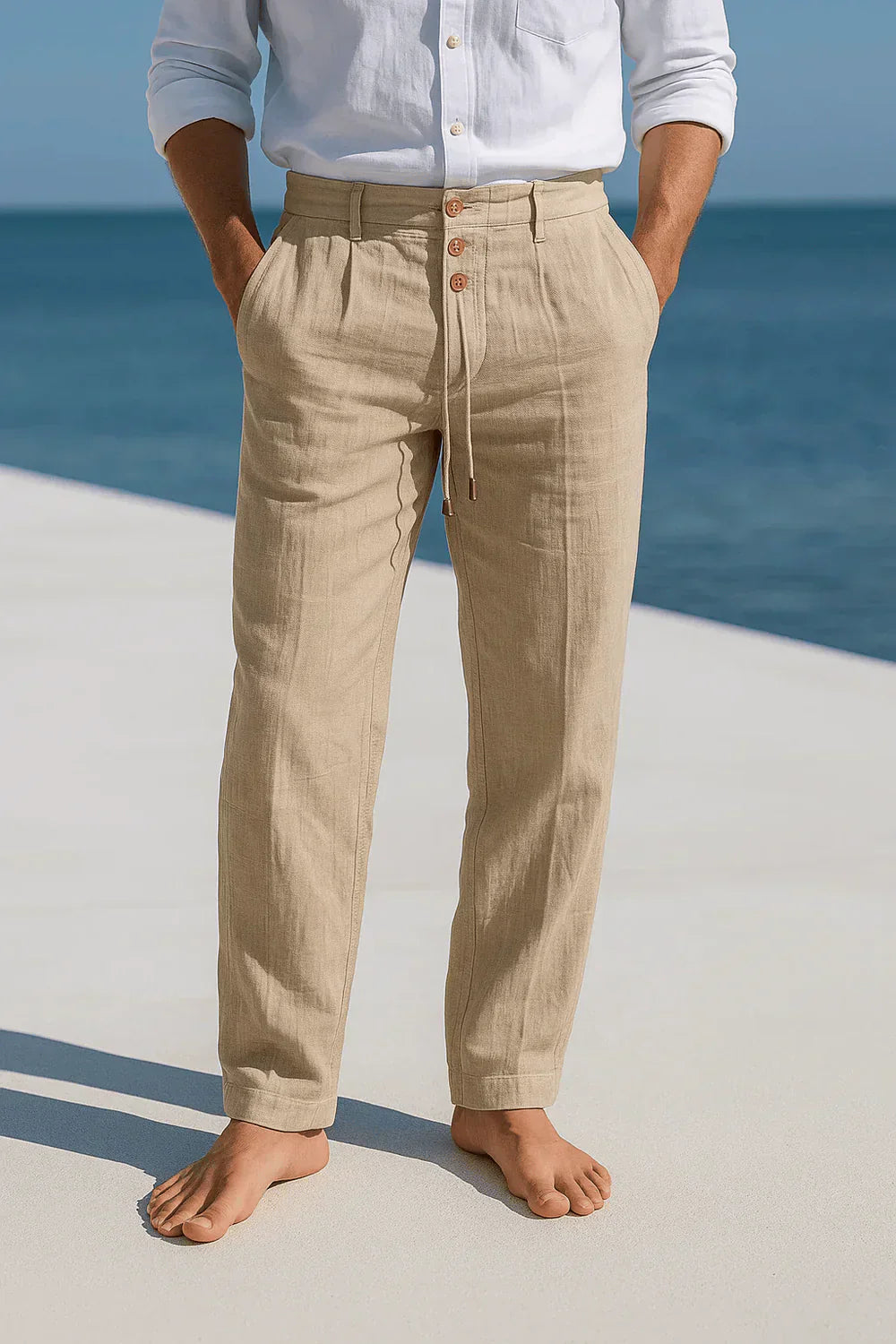 MAISON VALÉRIE | Pantalons en coton pour hommes