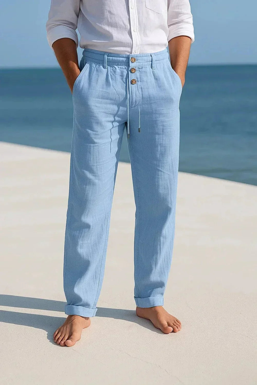 MAISON VALÉRIE | Pantalons en coton pour hommes