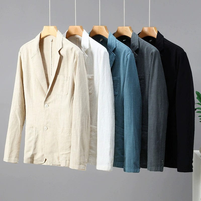 MAISON VALÉRIE | Blazer en lin mélangé pour homme