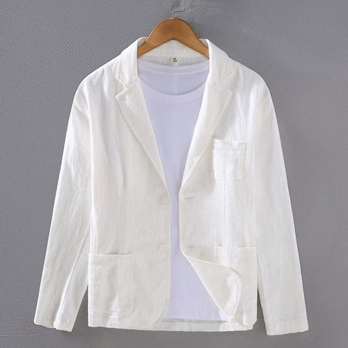 MAISON VALÉRIE | Blazer en lin mélangé pour homme