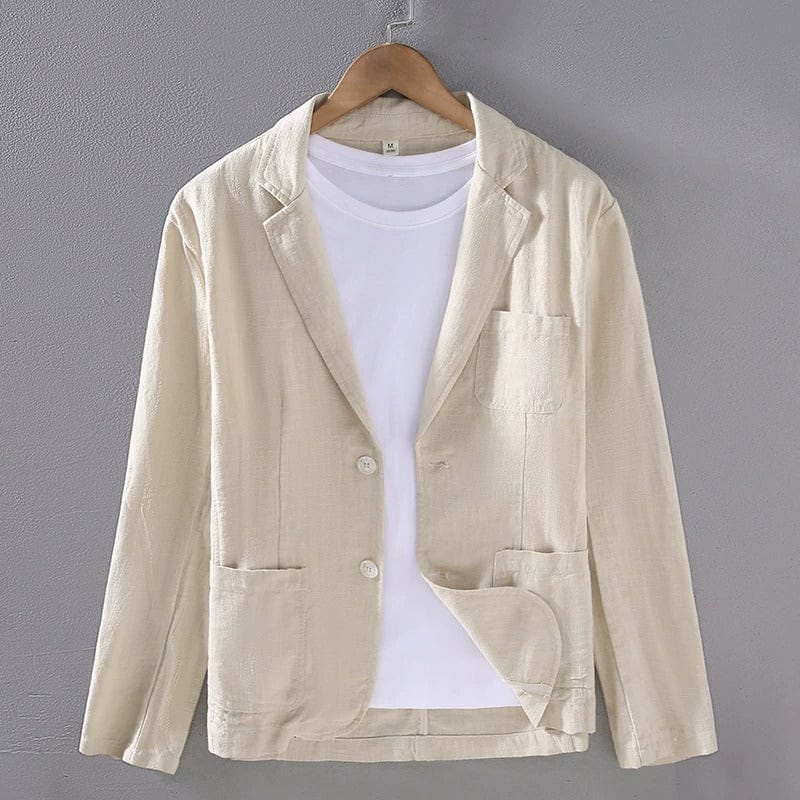 MAISON VALÉRIE | Blazer en lin mélangé pour homme