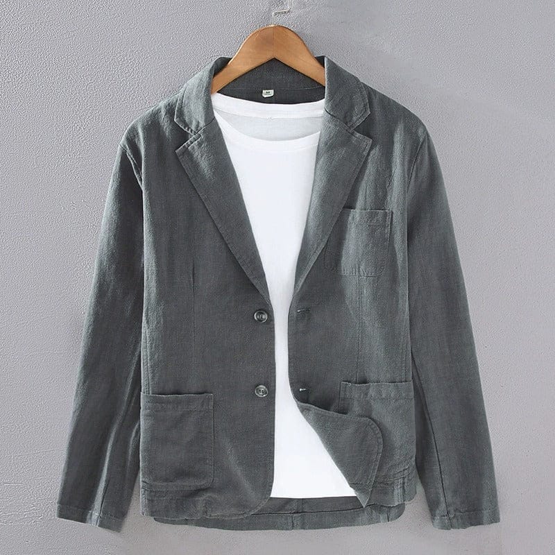 MAISON VALÉRIE | Blazer en lin mélangé pour homme