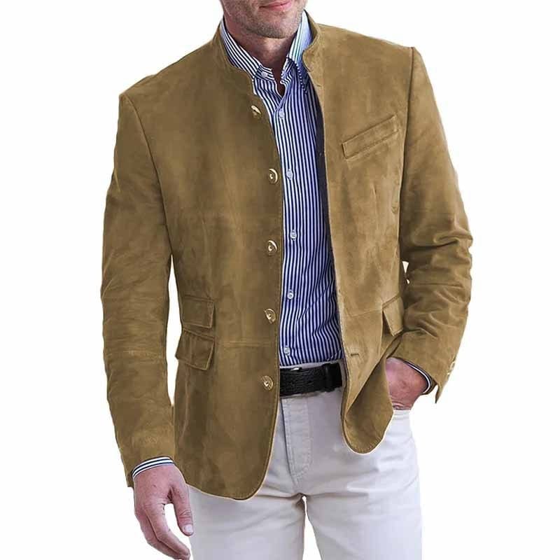 MAISON VALÉRIE | Blazer à col montant pour homme