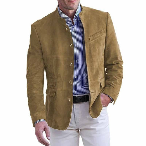 MAISON VALÉRIE | Blazer à col montant pour homme