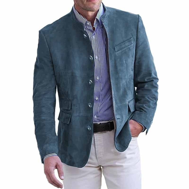 MAISON VALÉRIE | Blazer à col montant pour homme