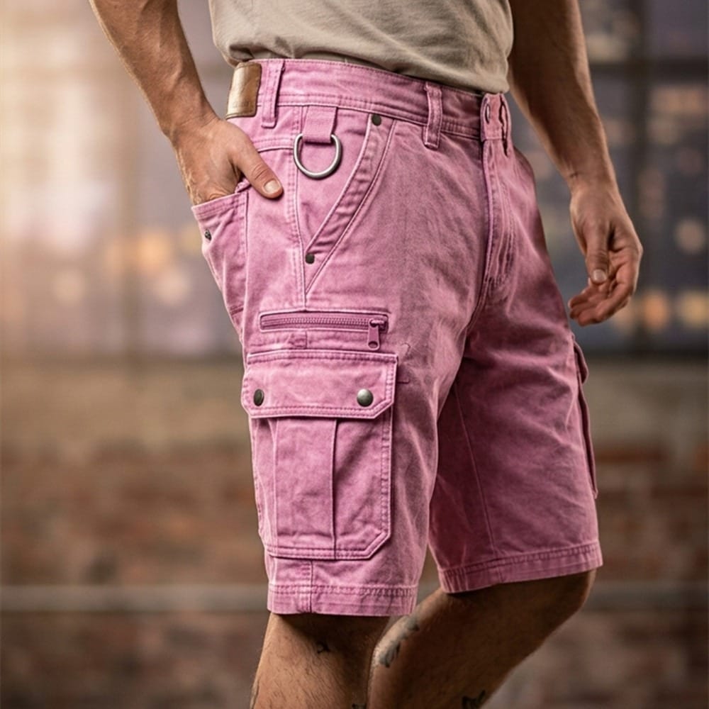 MAISON VALÉRIE | Short cargo en jean pour hommes