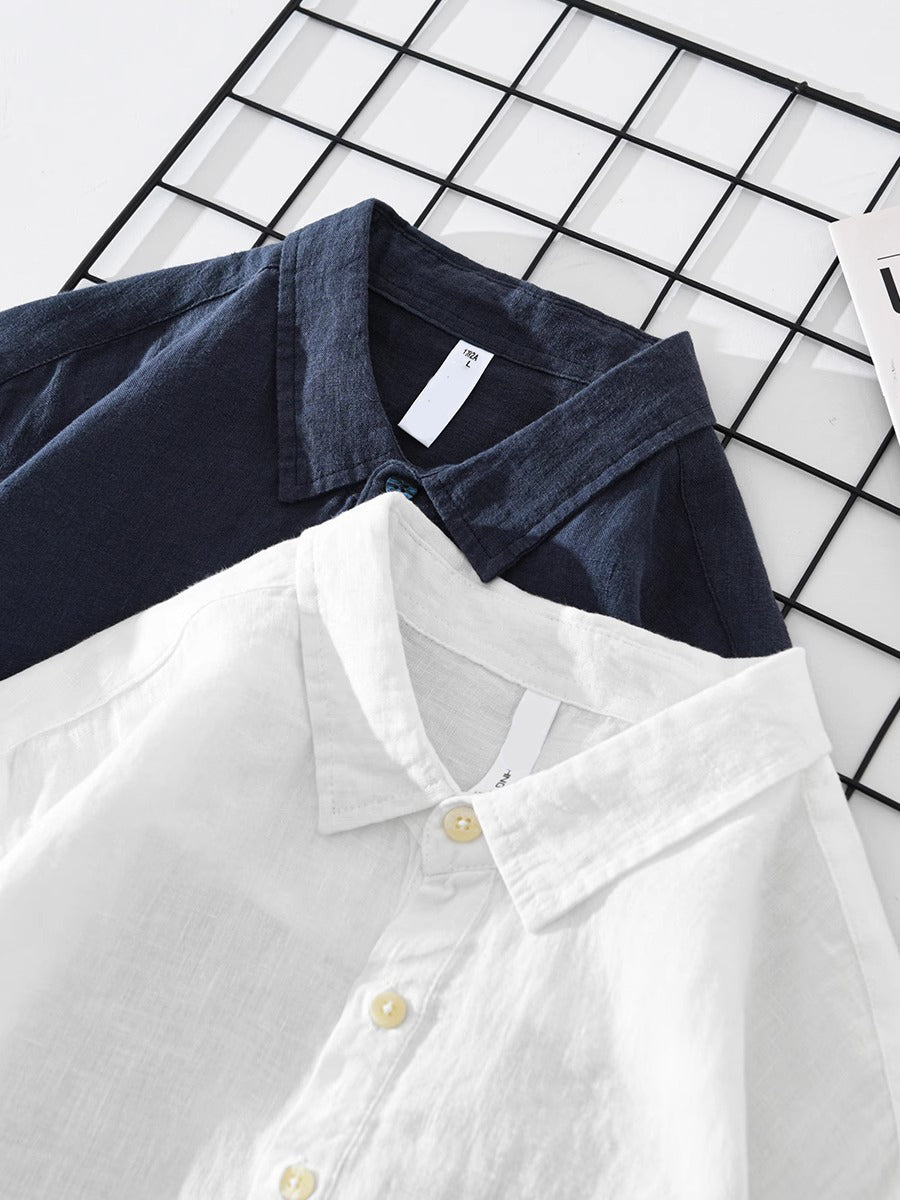 Louis chemise en coton-lin