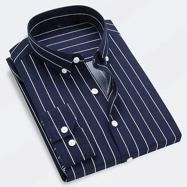 MAISON VALÉRIE | Chemise classique à rayures pour hommes