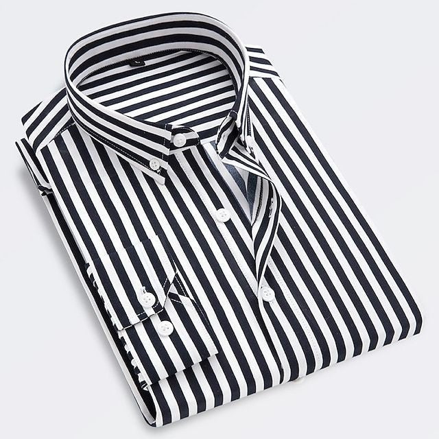 MAISON VALÉRIE | Chemise classique à rayures pour hommes