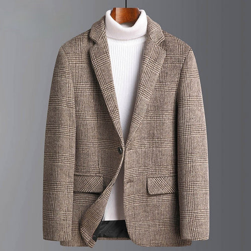 MAISON VALÉRIE | Alban | veste à carreaux en mélange de laine
