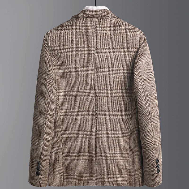 MAISON VALÉRIE | Alban | veste à carreaux en mélange de laine