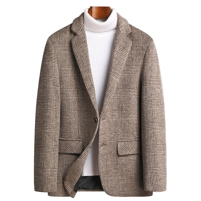 MAISON VALÉRIE | Alban | veste à carreaux en mélange de laine
