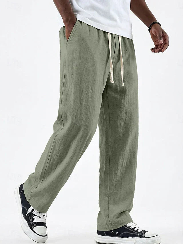 MAISON VALÉRIE | Pantalons en lin de quotidien pour hommes