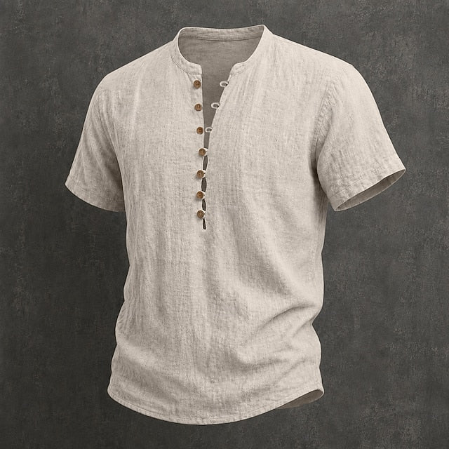 MAISON VALÉRIE | Chemise d'été à boutons pour hommes