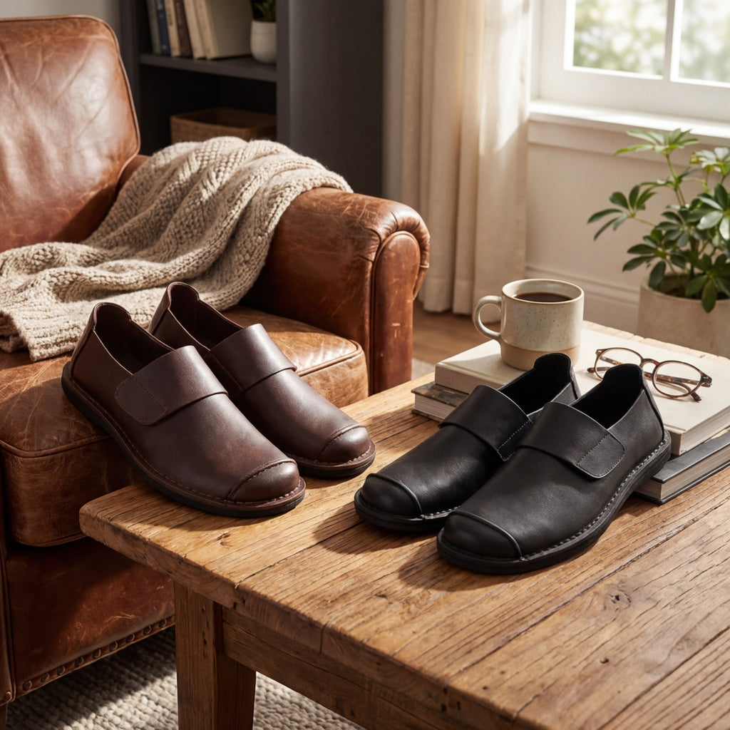 MAISON VALÉRIE | Loafer élégant avec un de sangle minimal pour hommes