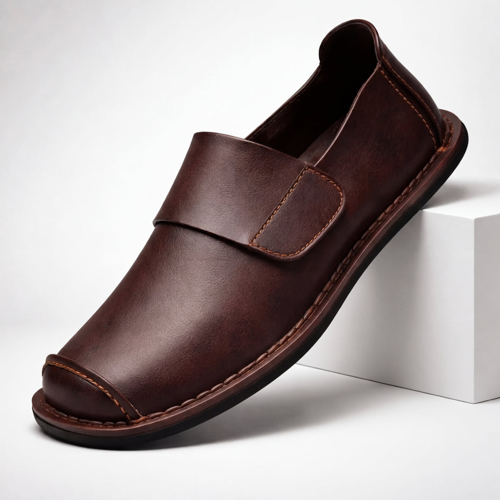 MAISON VALÉRIE | Loafer élégant avec un de sangle minimal pour hommes