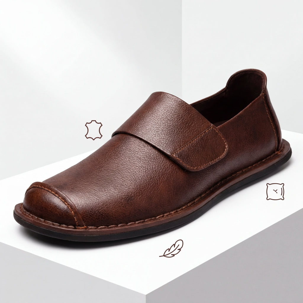 MAISON VALÉRIE | Loafer élégant avec un de sangle minimal pour hommes