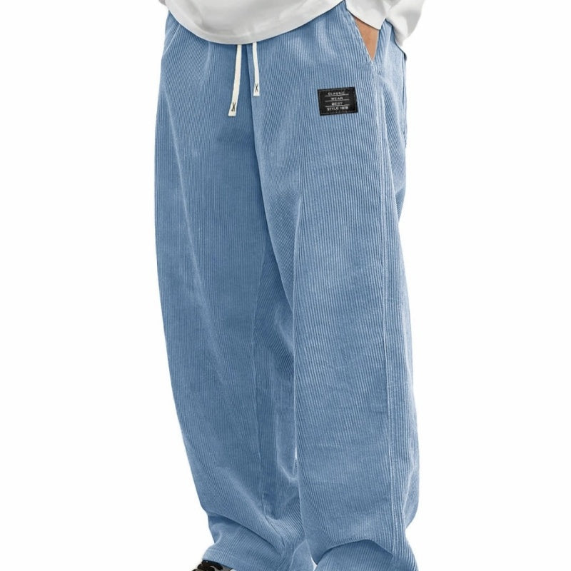 MAISON VALÉRIE | Pantalons en corduroy à taille élastique pour hommes