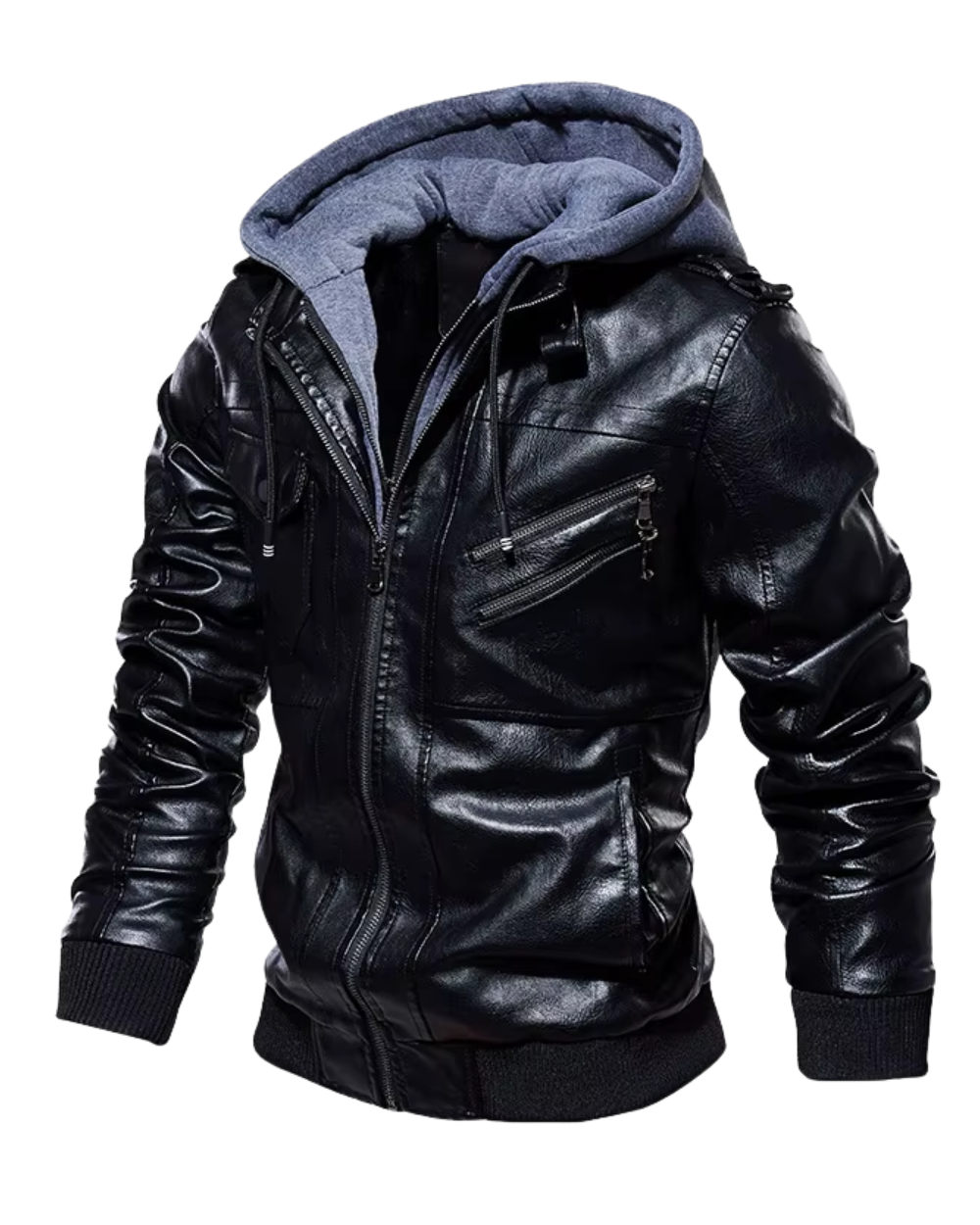 Veste de ville en cuir pour homme