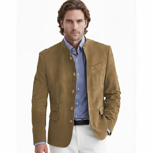 MAISON VALÉRIE | Blazer en suédine pour homme