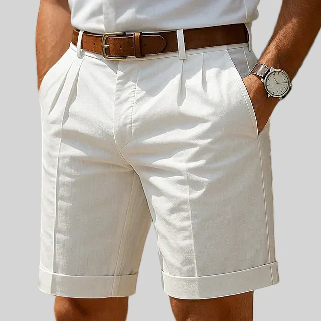 MAISON VALÉRIE | Short d'été plissé pour hommes