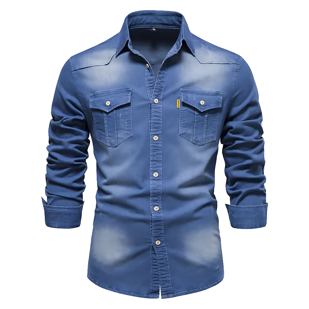 MAISON VALÉRIE | Chemise en jean pour homme