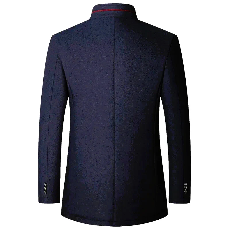 Manteau en mélange de laine pour homme