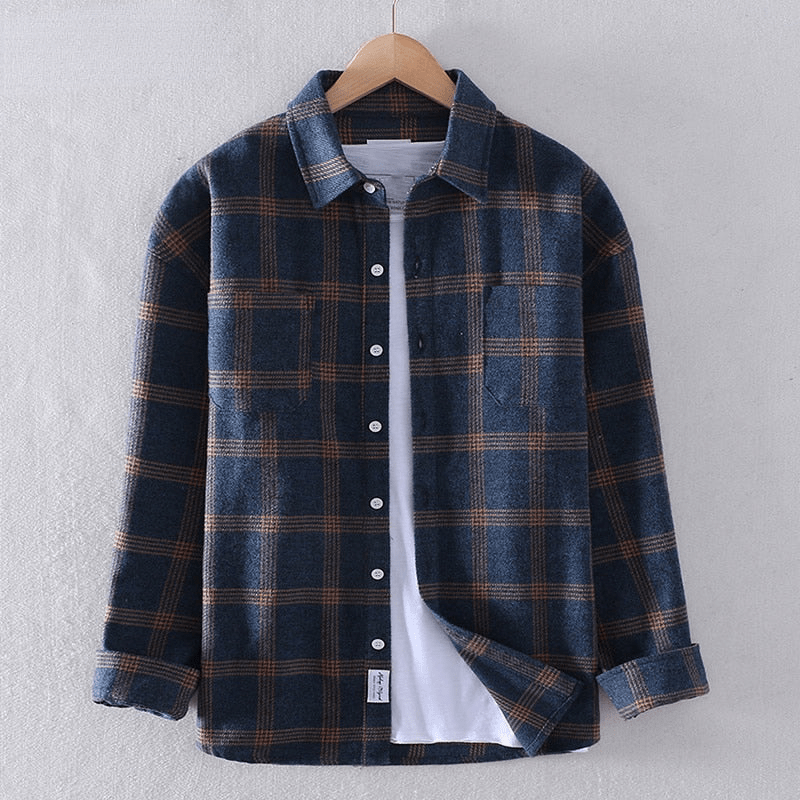 MAISON VALÉRIE | Chemise à carreaux pour hommes