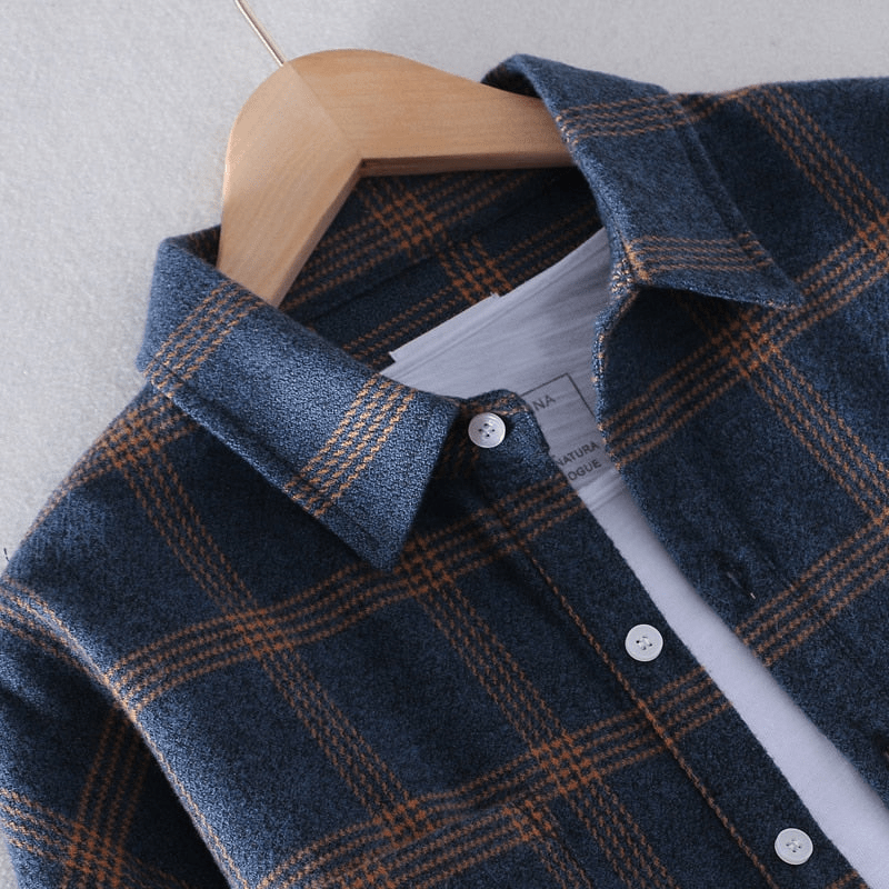 MAISON VALÉRIE | Chemise à carreaux pour hommes