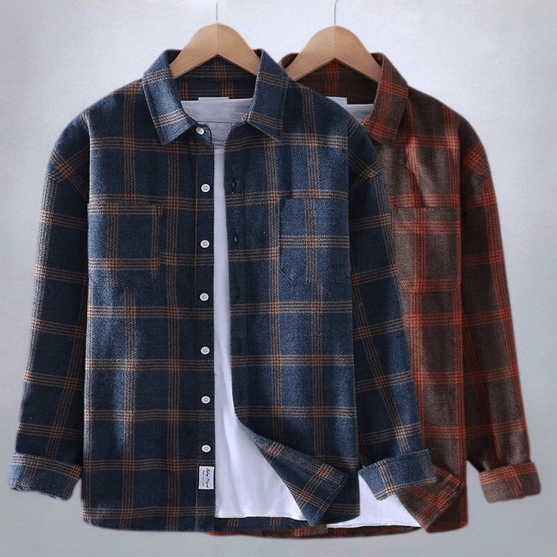 MAISON VALÉRIE | Chemise à carreaux pour hommes