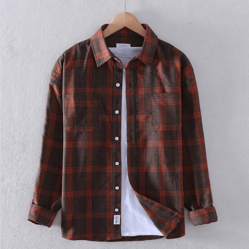 MAISON VALÉRIE | Chemise à carreaux pour hommes